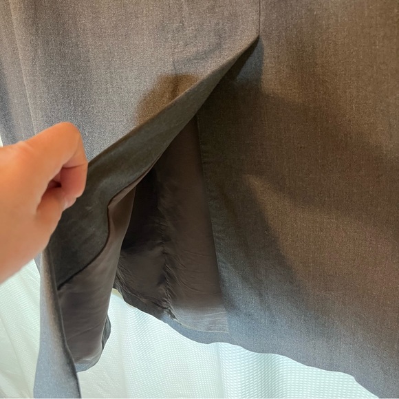 Banana Republic Charcoal Pencil Skirt wool blend fully lined women’s size 14 - Picture 10 of 11